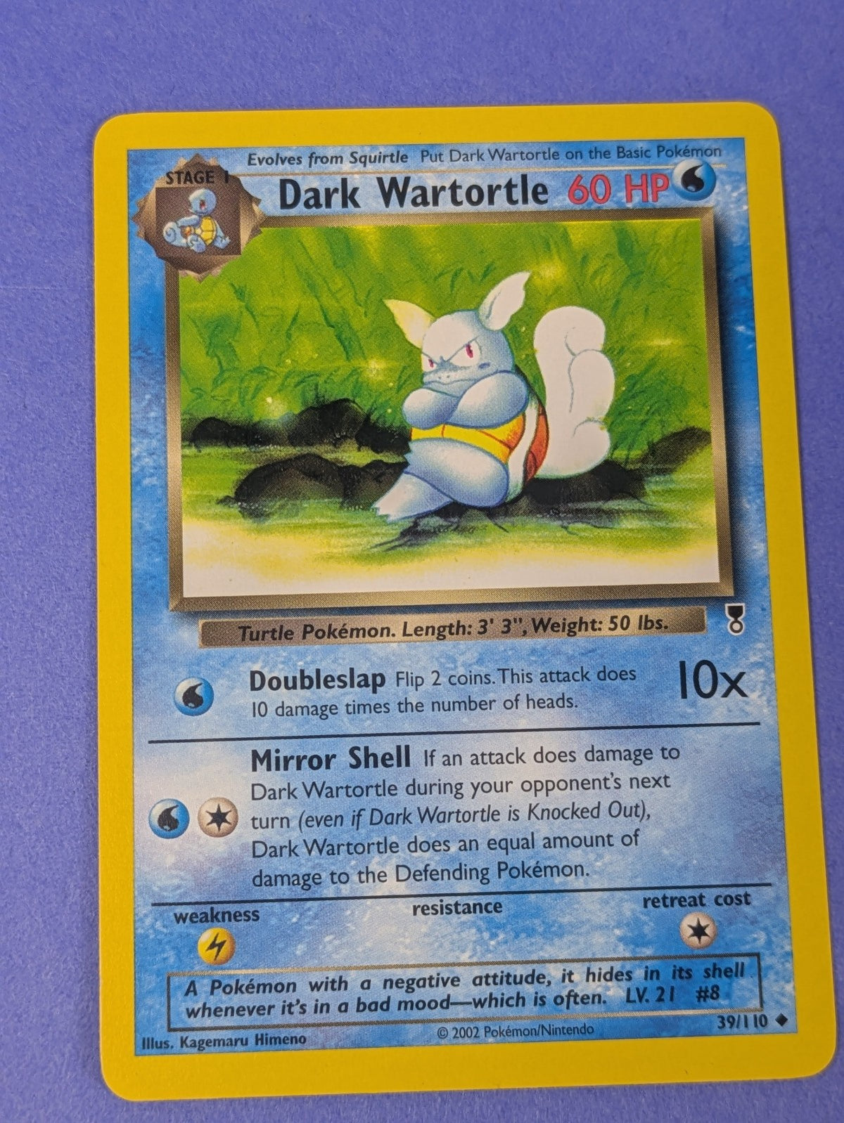 Dark Wartortle - 39/110 - Uncommon Legendary Collection - Pokemon Card - NM