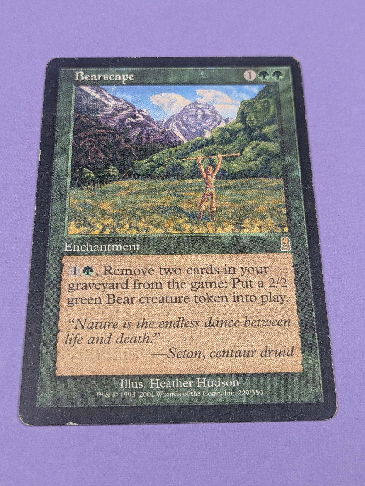 MTG Magic: Odyssey: Bearscape #229/350 Rare - MP