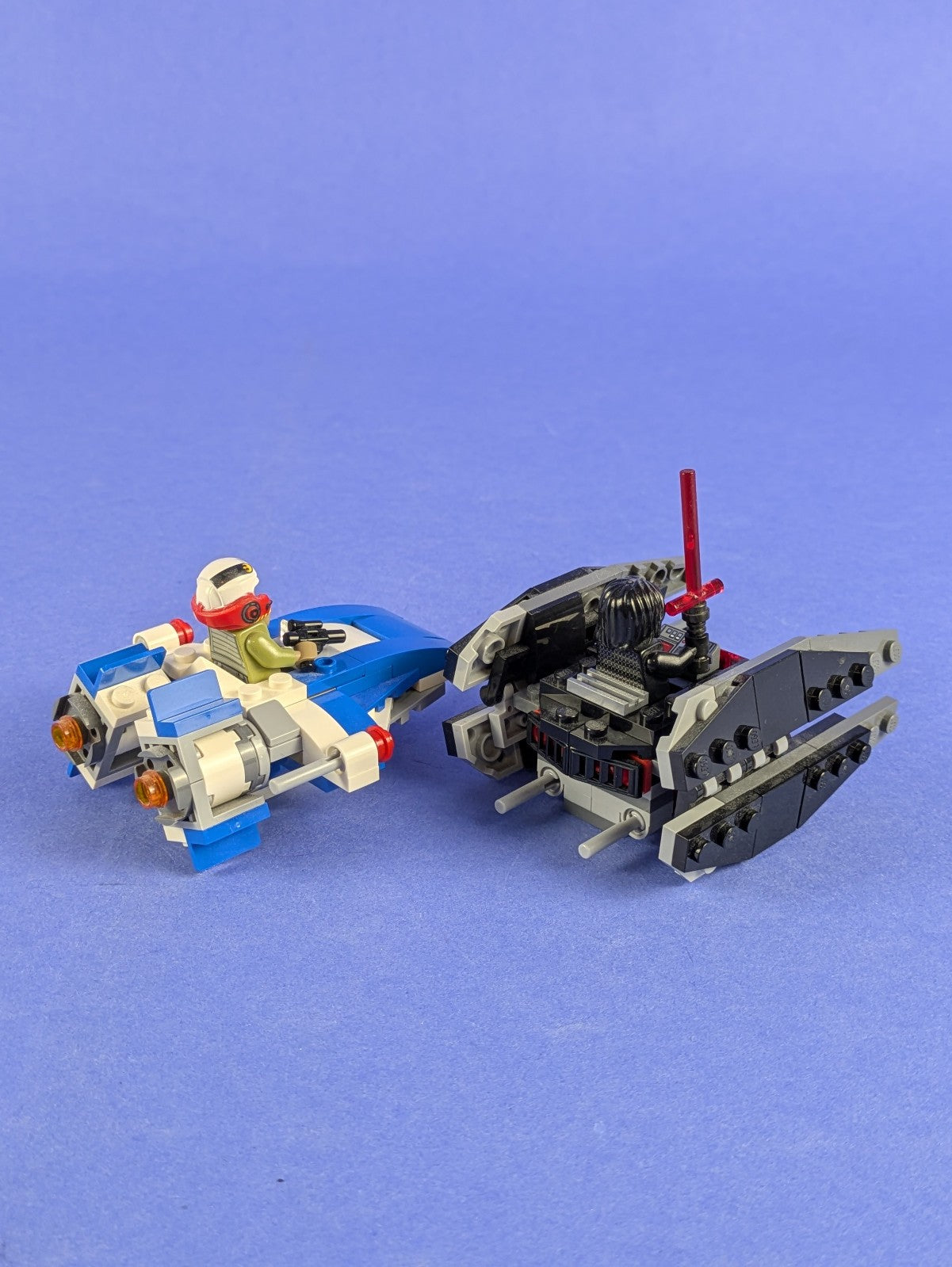 LEGO Star Wars A-Wing vs. TIE Silencer Microfighters 75196 Incomplete Pre-Owned