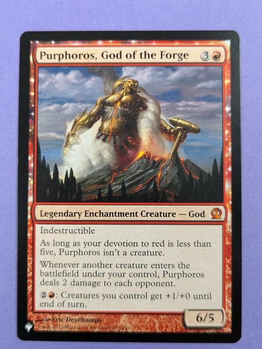 MTG Magic: The List: Purphoros, God of the Forge Reprint #135/249 Mythic - NM