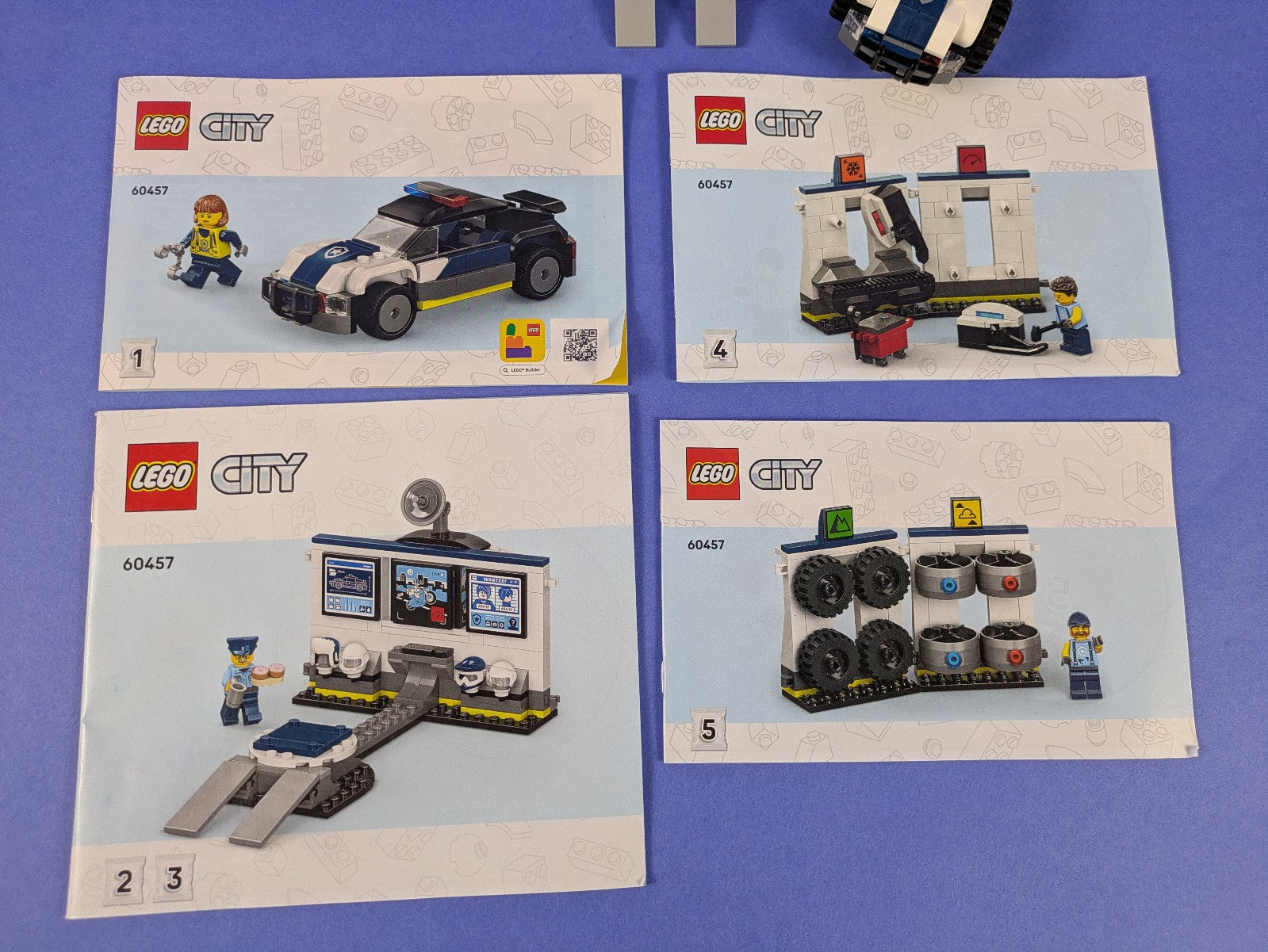 Lego Town: City: Police: Custom Police Garage Set 60457 Complete Set