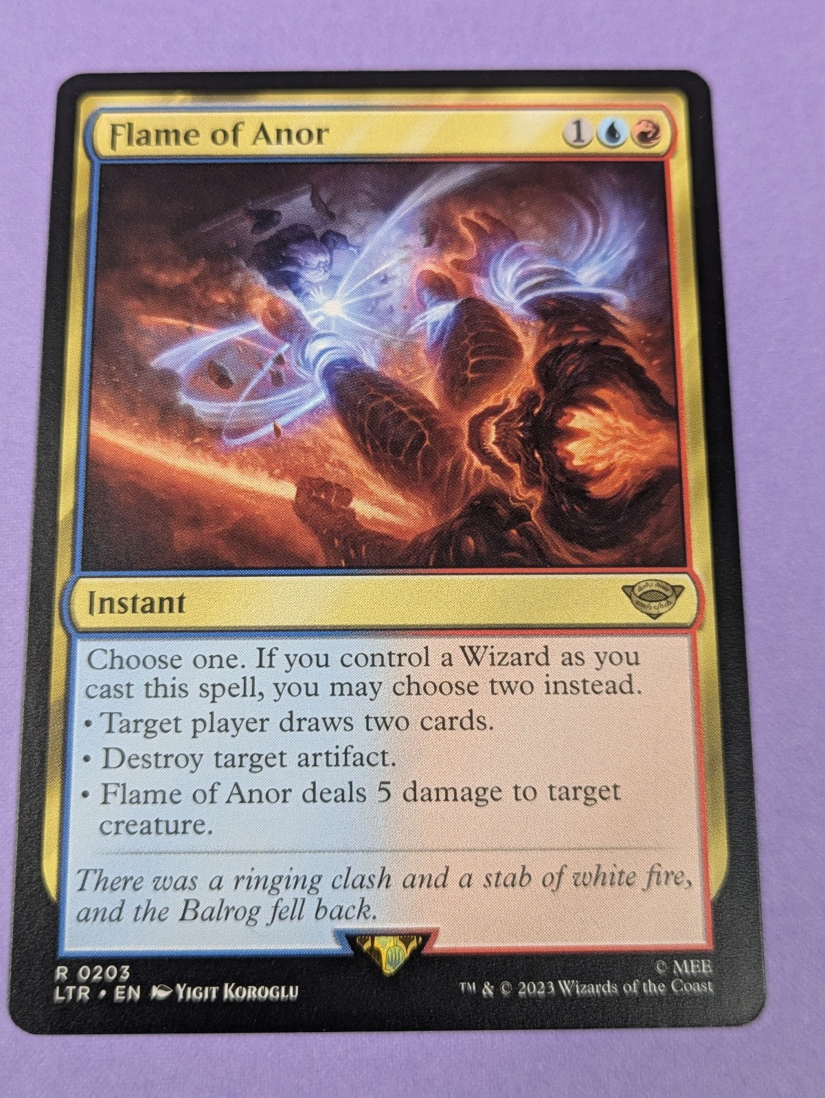 MTG Magic: The Lord of the Rings: Flame of Anor #0203 Rare - NM