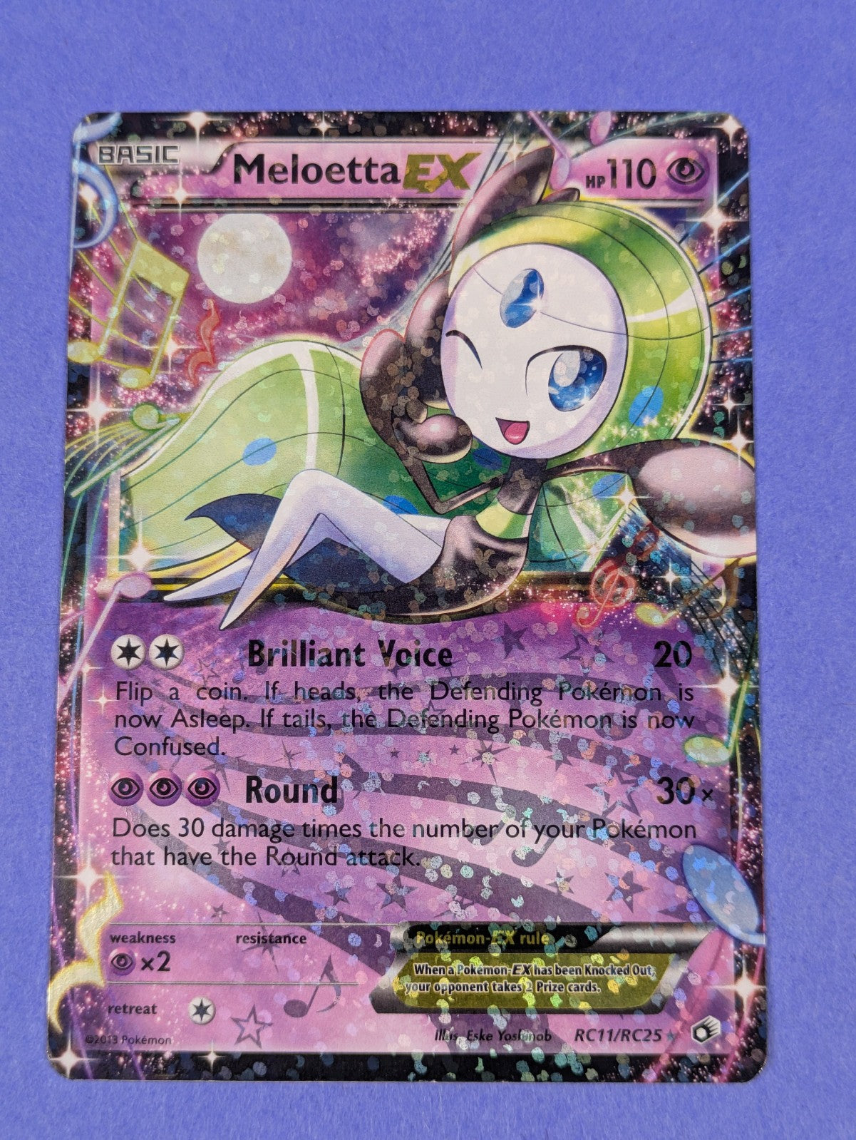 Meloetta EX - RC11/RC25 - Ultra Rare Holo Legendary Treasures - Pokemon - LP