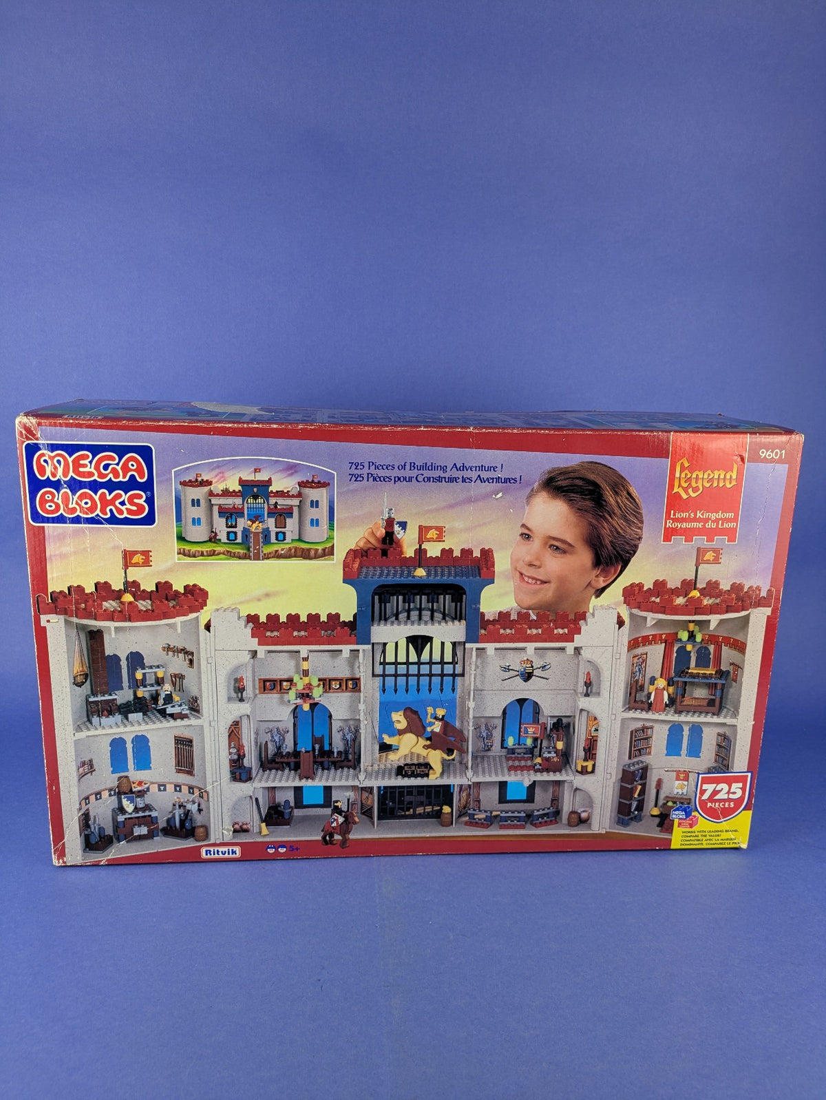 MEGA BLOKS Legend Lion's Kingdom 9601 Complete Pre-Owned