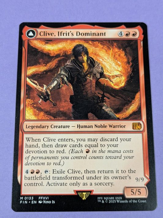 MTG: FINAL FANTASY: Clive, Ifrit's Dominant #0133 Mythic - NM