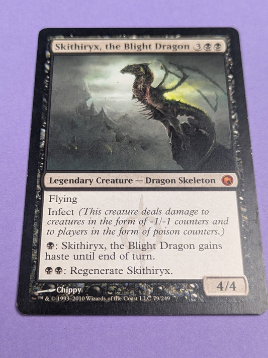 MTG Magic: Scars of Mirrodin: Skithiryx, the Blight Dragon #79/249 Mythic - LP