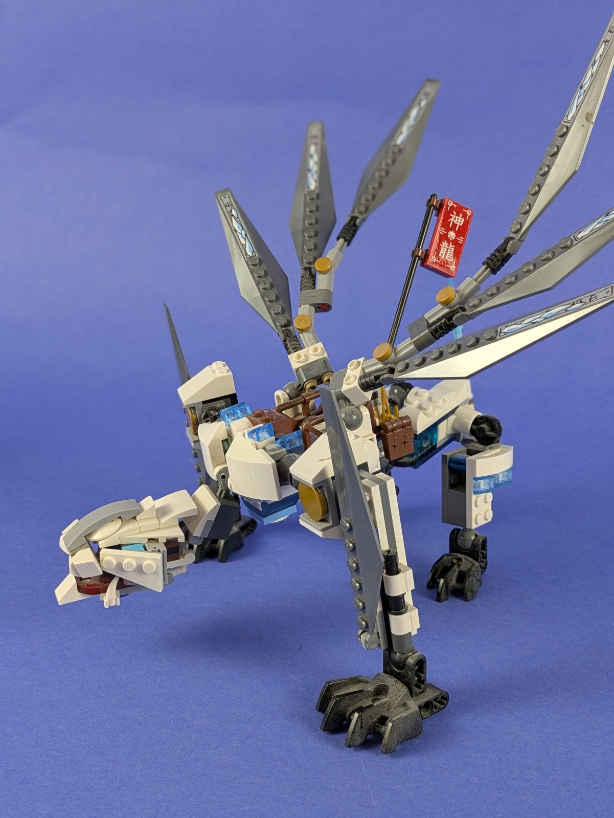 LEGO NINJAGO Titanium Dragon 70748 Incomplete Set Pre-Owned