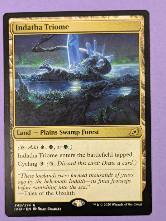 MTG Magic: Ikoria: Lair of Behemoths: Indatha Triome #248/274 Rare - NM
