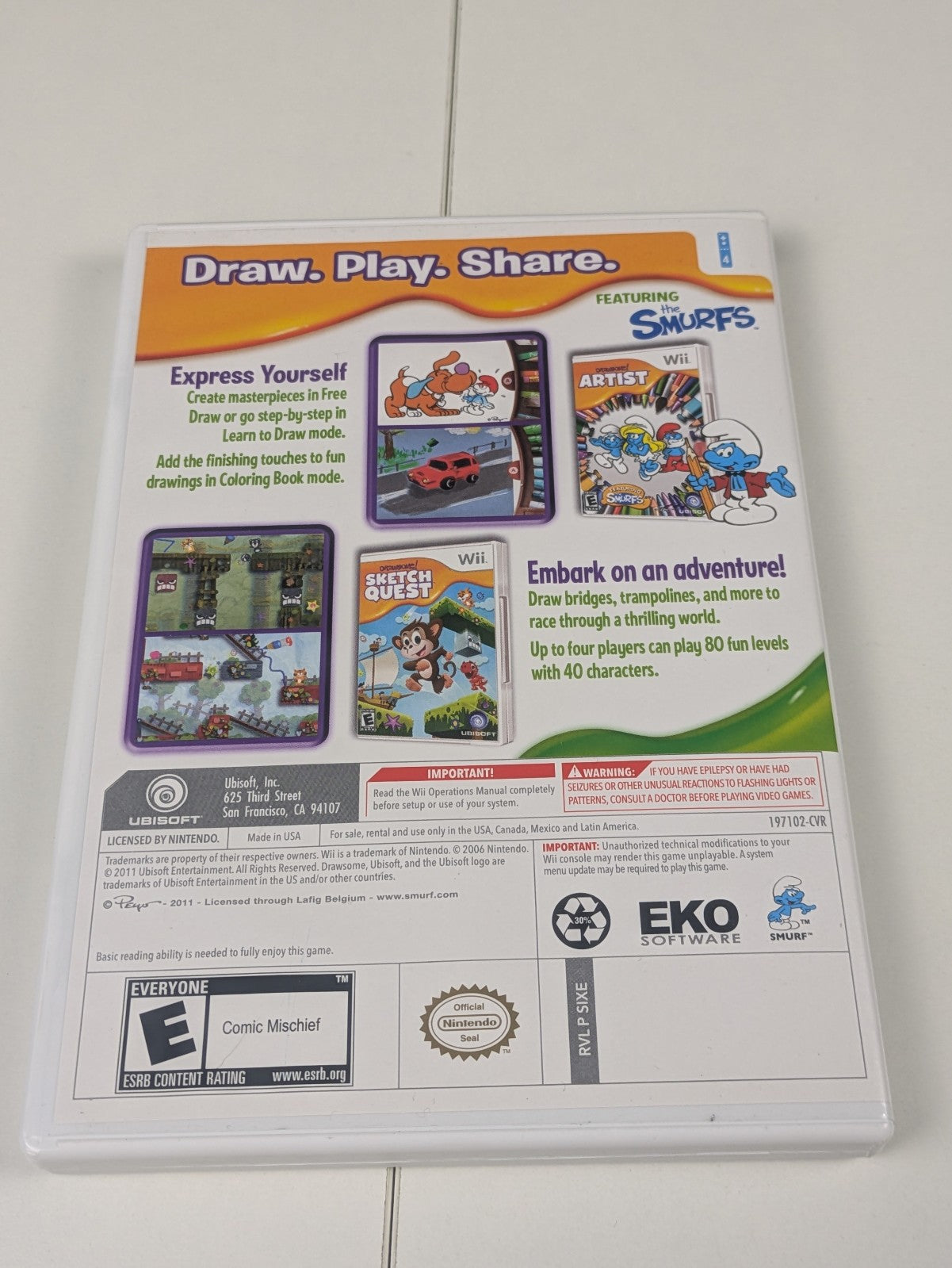 Drawsome! (Nintendo Wii, 2010) CIB