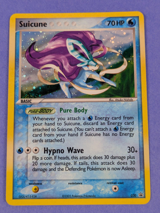 Suicune - 030 - Holo Rare Nintendo Black Star Promos - Pokemon Card - LP