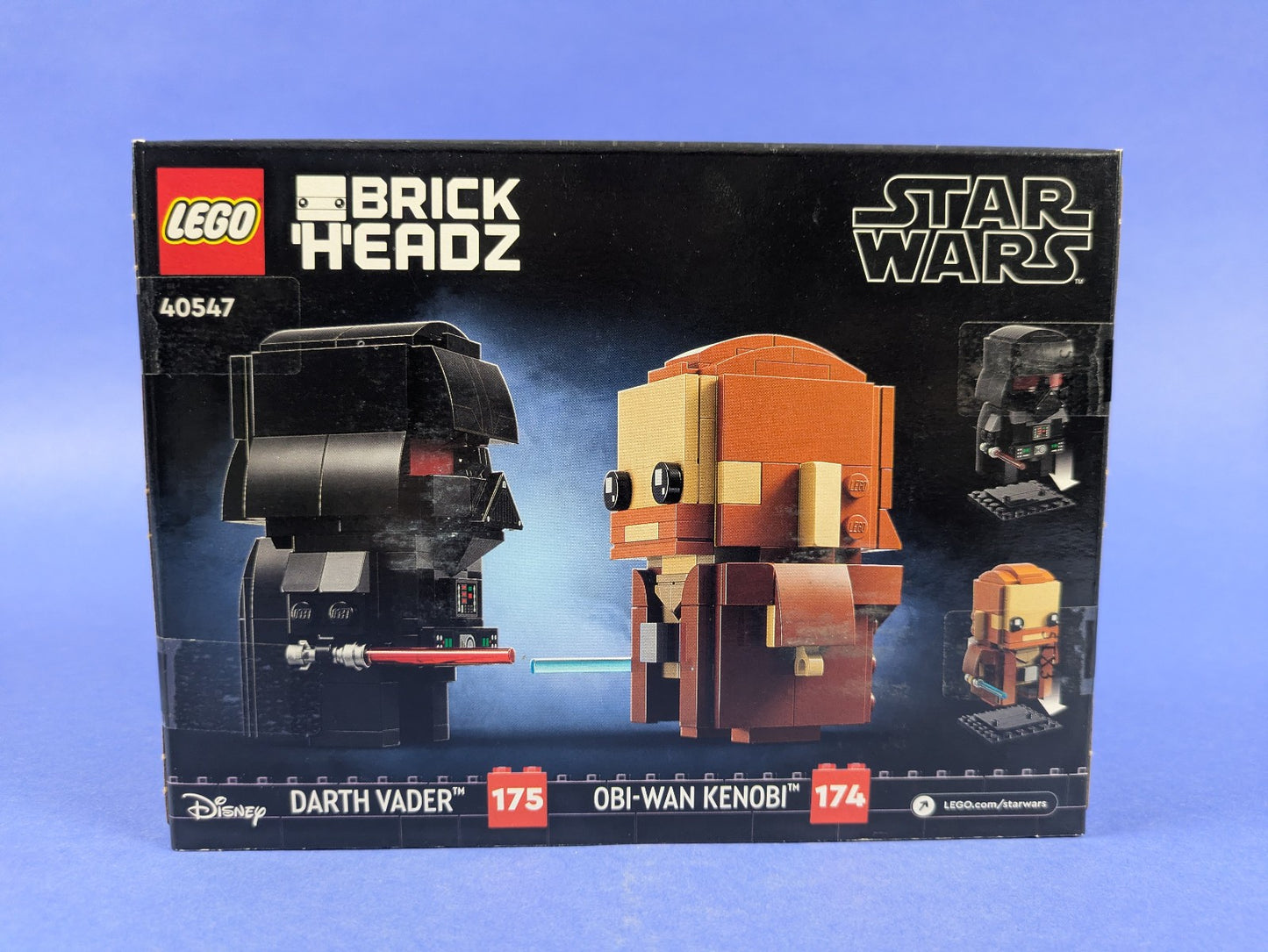 Lego BrickHeadz: Star Wars: Obi-Wan Kenobi & Darth Vader Set 40547 BRAND NEW