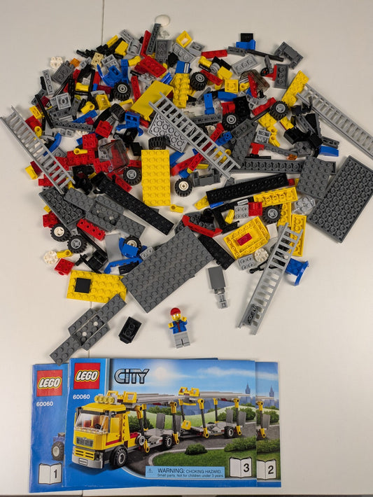 Lego Town: City: Traffic: Auto Transporter Set 60060 - Incomplete Set