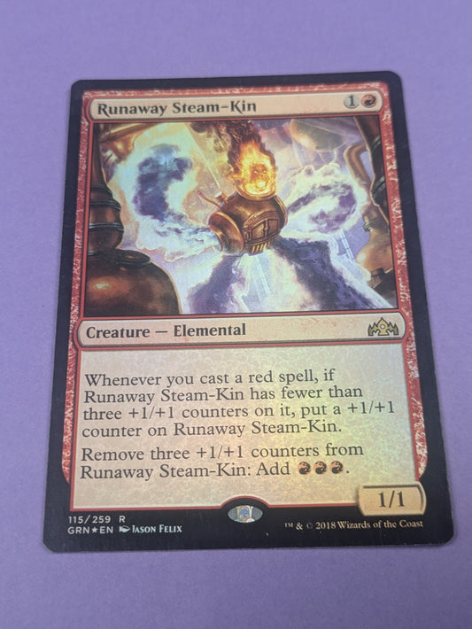 MTG Magic: Guilds of Ravnica: Runaway Steam-Kin Foil #115/259 Rare - NM