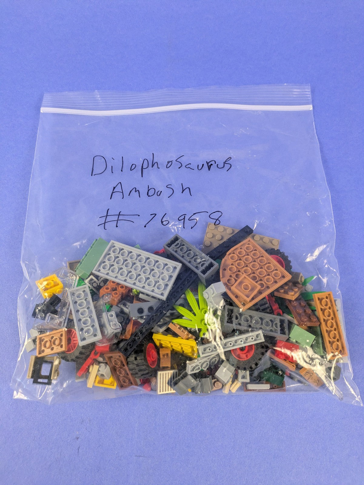 LEGO Jurassic World Dilophosaurus Ambush 76958 Complete Set Pre-Owned