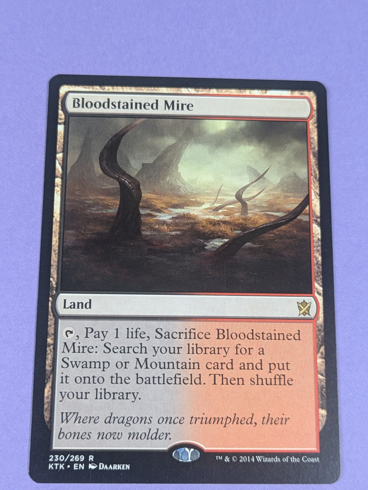 MTG Magic: Khans of Tarkir: Bloodstained Mire #230/269 Rare - NM