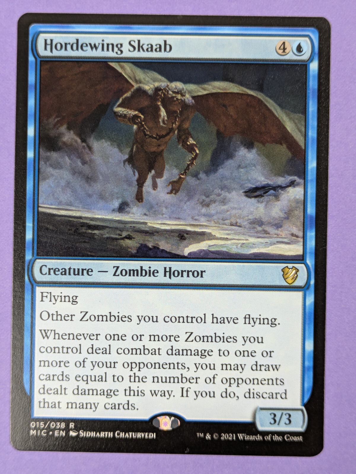 MTG Magic: Midnight Hunt Commander: Hordewing Skaab #015/038 Rare - NM
