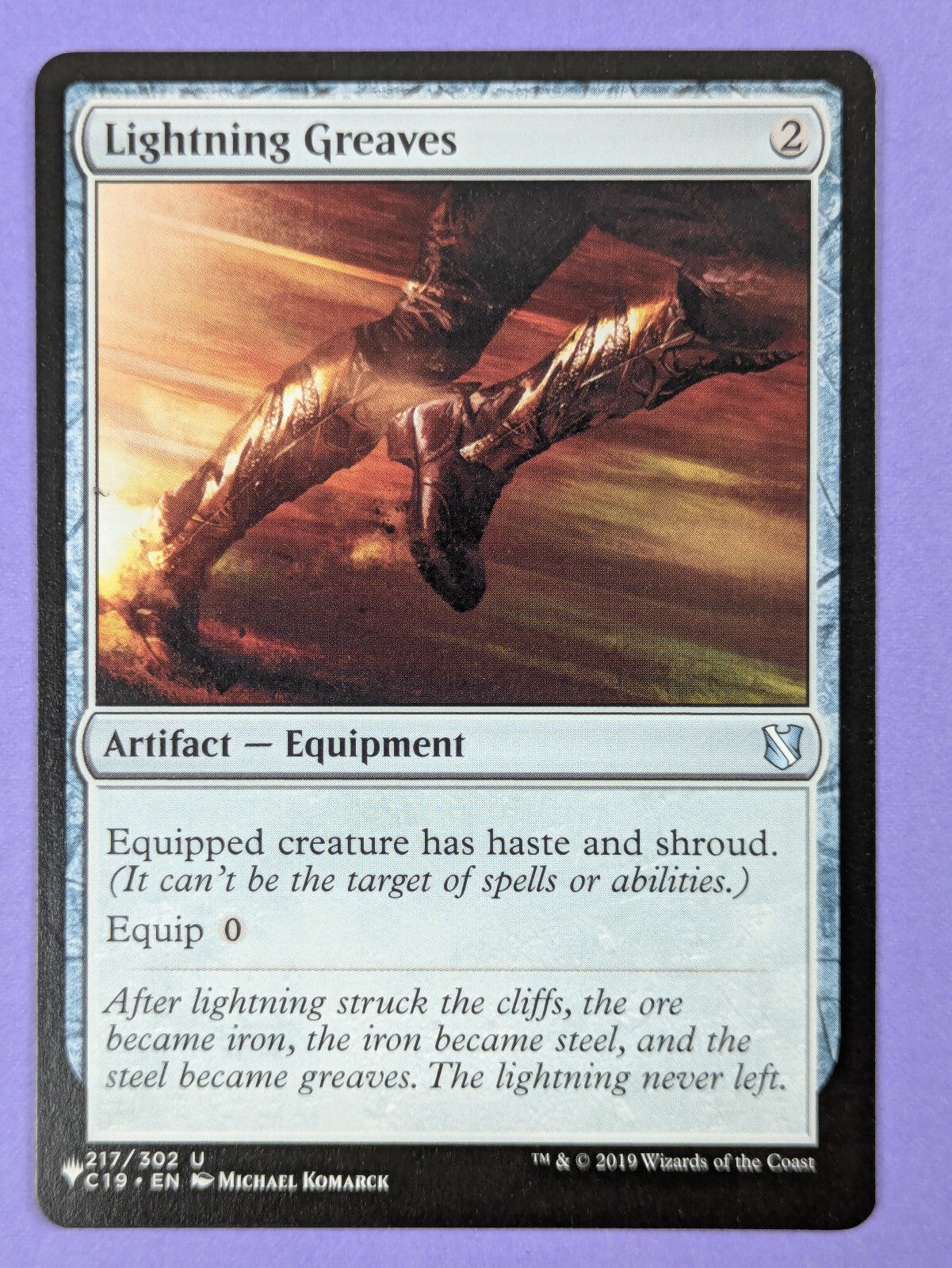 MTG Magic: The List: Lightning Greaves - C19 Reprint #217/302 Uncommon - NM