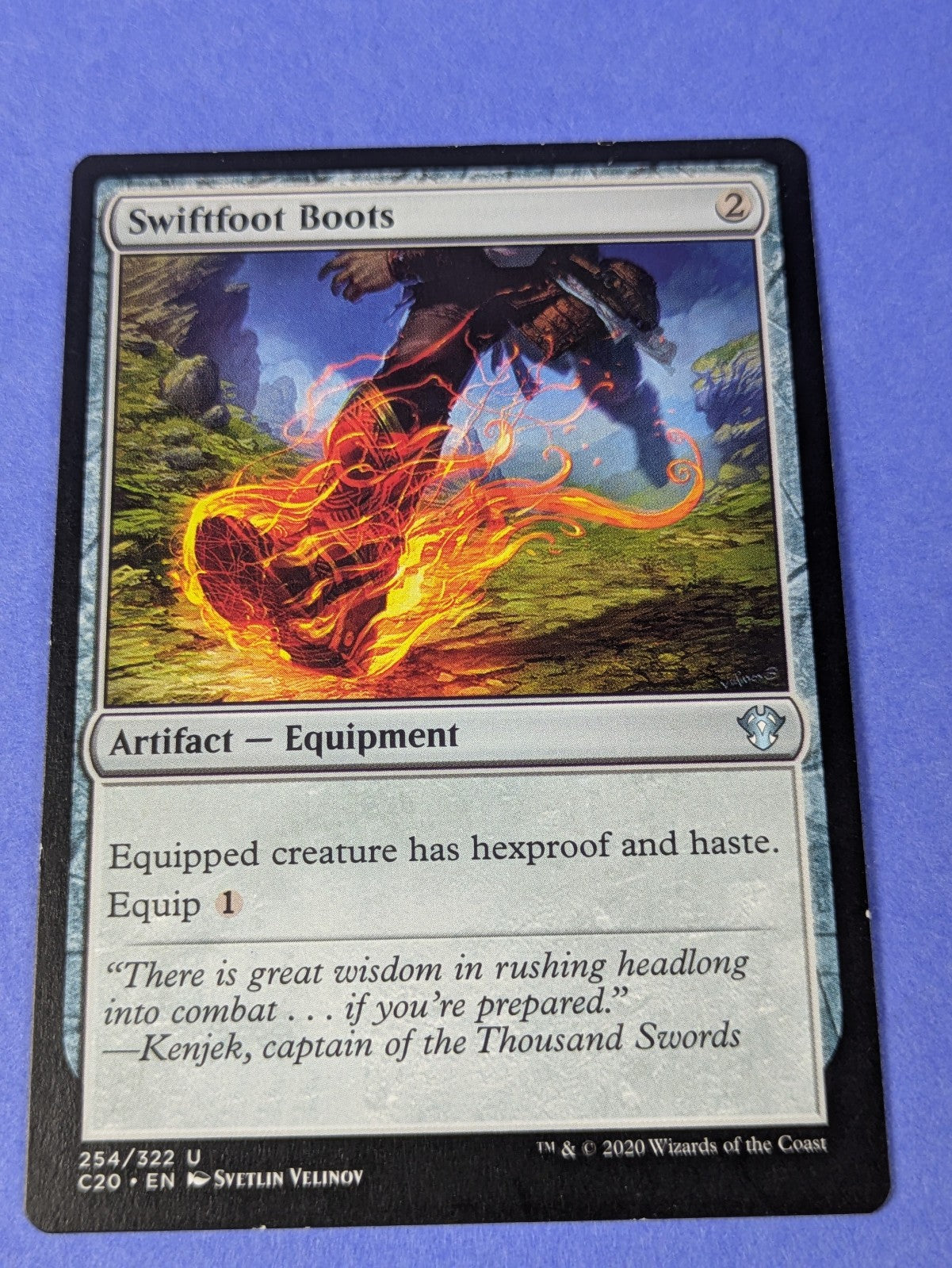 MTG Magic: Commander 2020: Swiftfoot Boots #254/322 Uncommon - LP