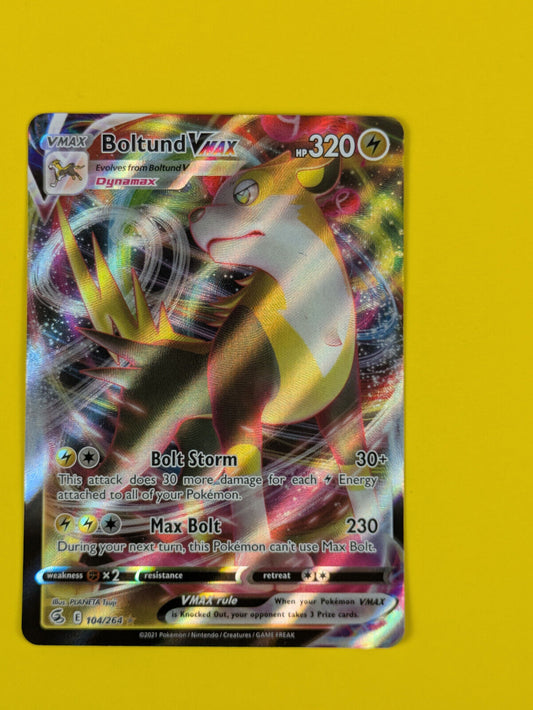 Boltund VMAX - 104/264 - Ultra Rare Fusion Strike - Pokemon Card - NM