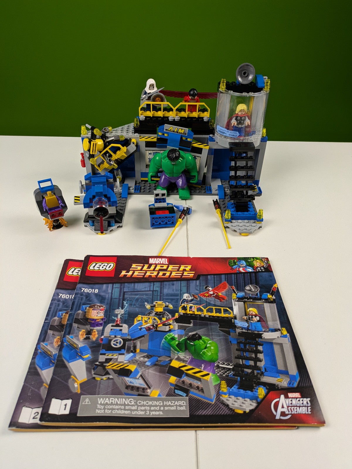 Lego Super Heroes: Avengers Assemble: Hulk Lab Smash Set 76018 - Incomplete Set
