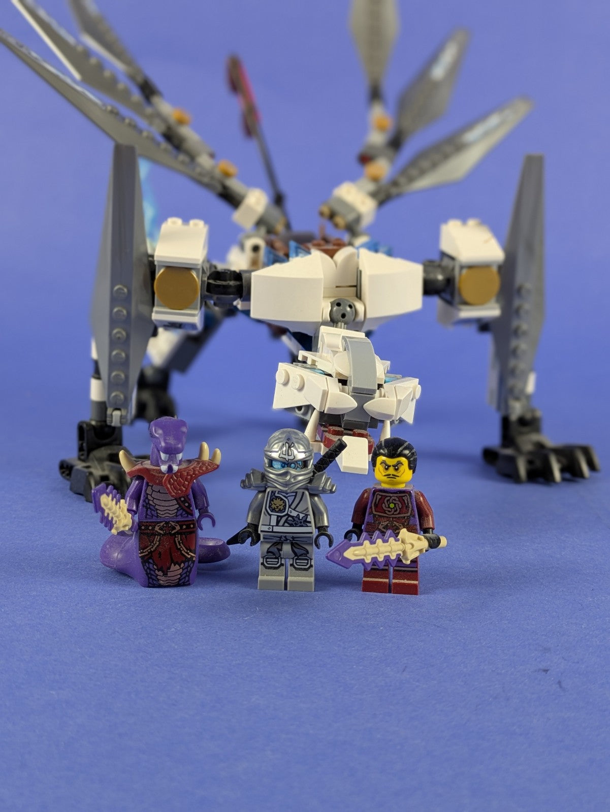LEGO NINJAGO Titanium Dragon 70748 Incomplete Set Pre-Owned