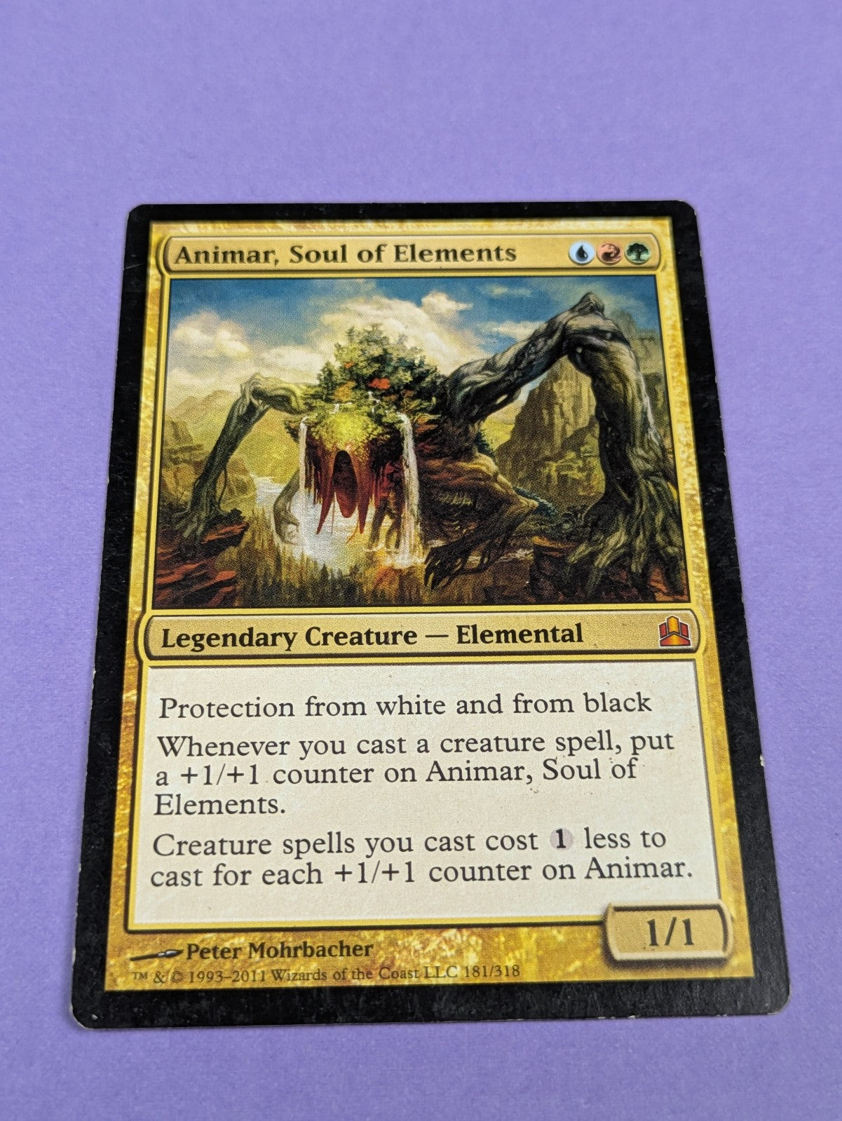 MTG Magic: Commander 2011: Animar, Soul of Elements #181/318 Mythic - MP