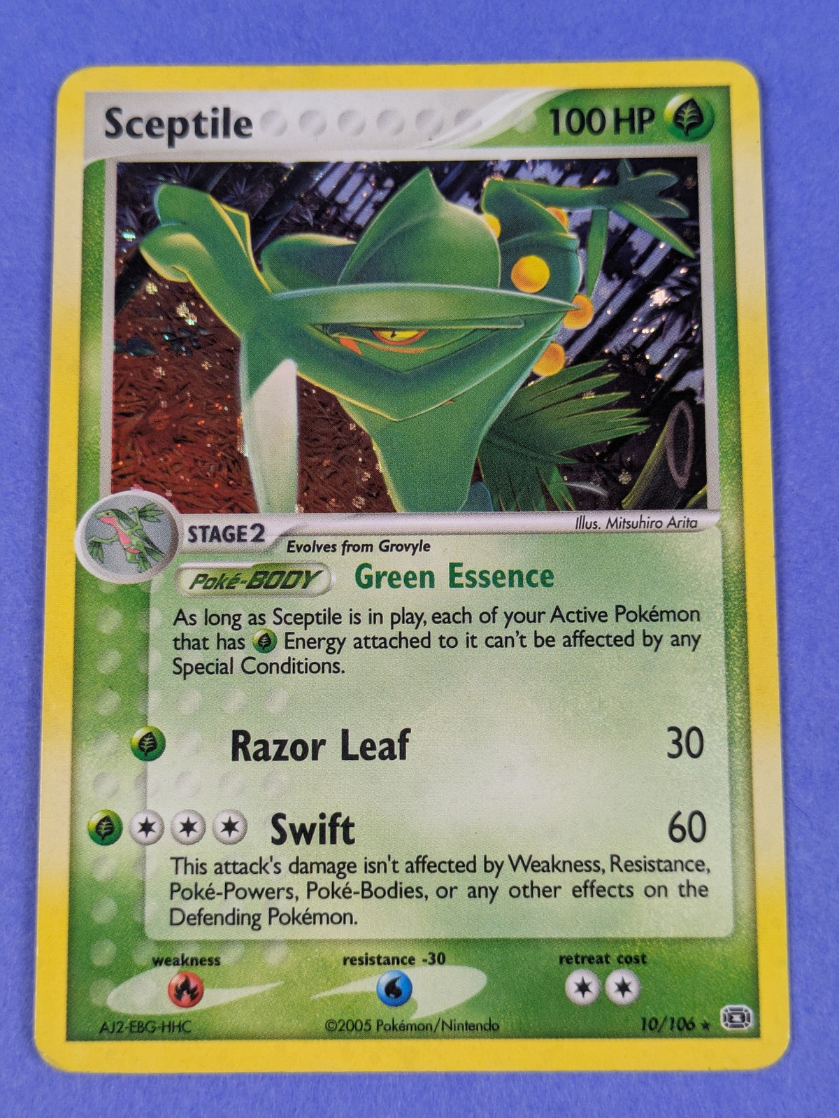 Sceptile - 10/106 - Holo Rare Emerald - Pokemon Card - MP