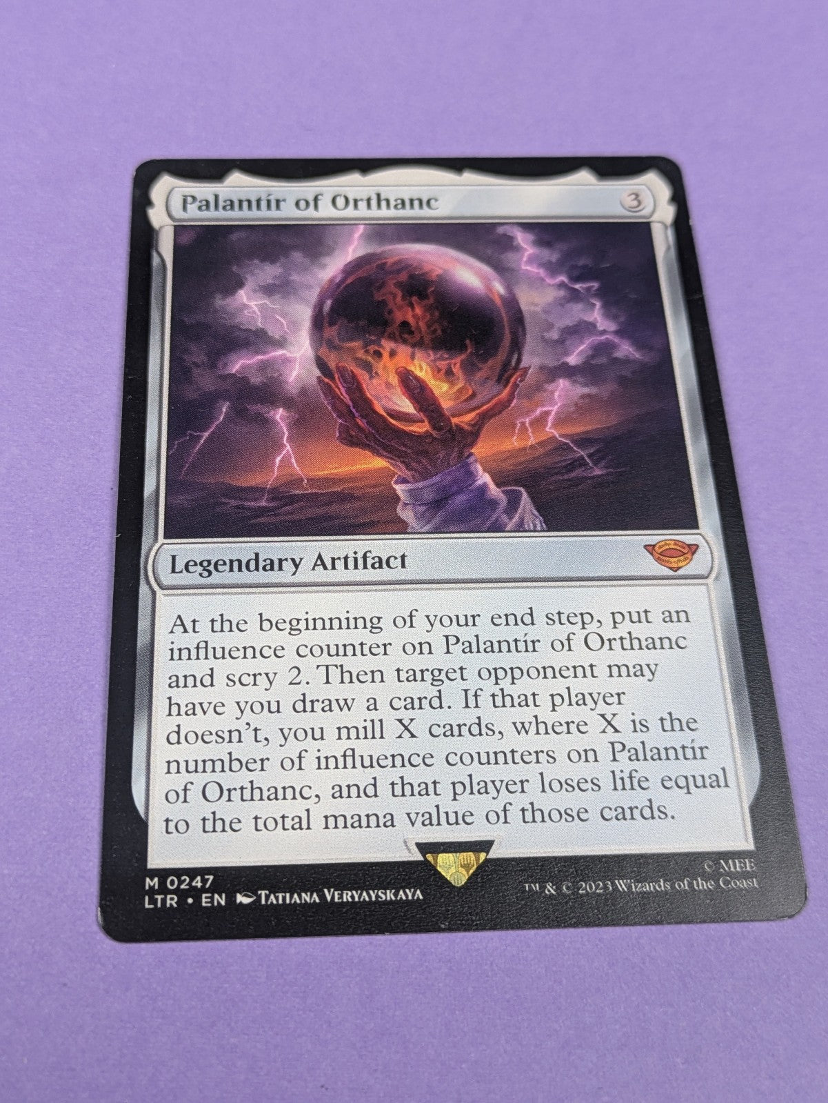 MTG: The Lord of the Rings: Palantír of Orthanc #0247 Mythic - NM