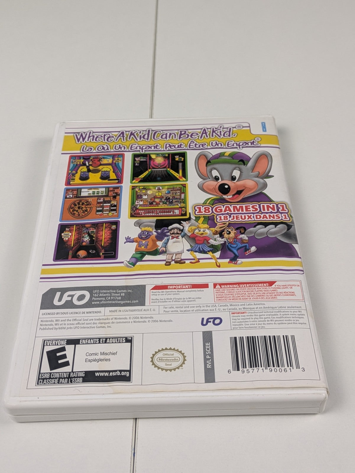 Chuck E. Cheese's Party Games (Nintendo Wii, 2010)
