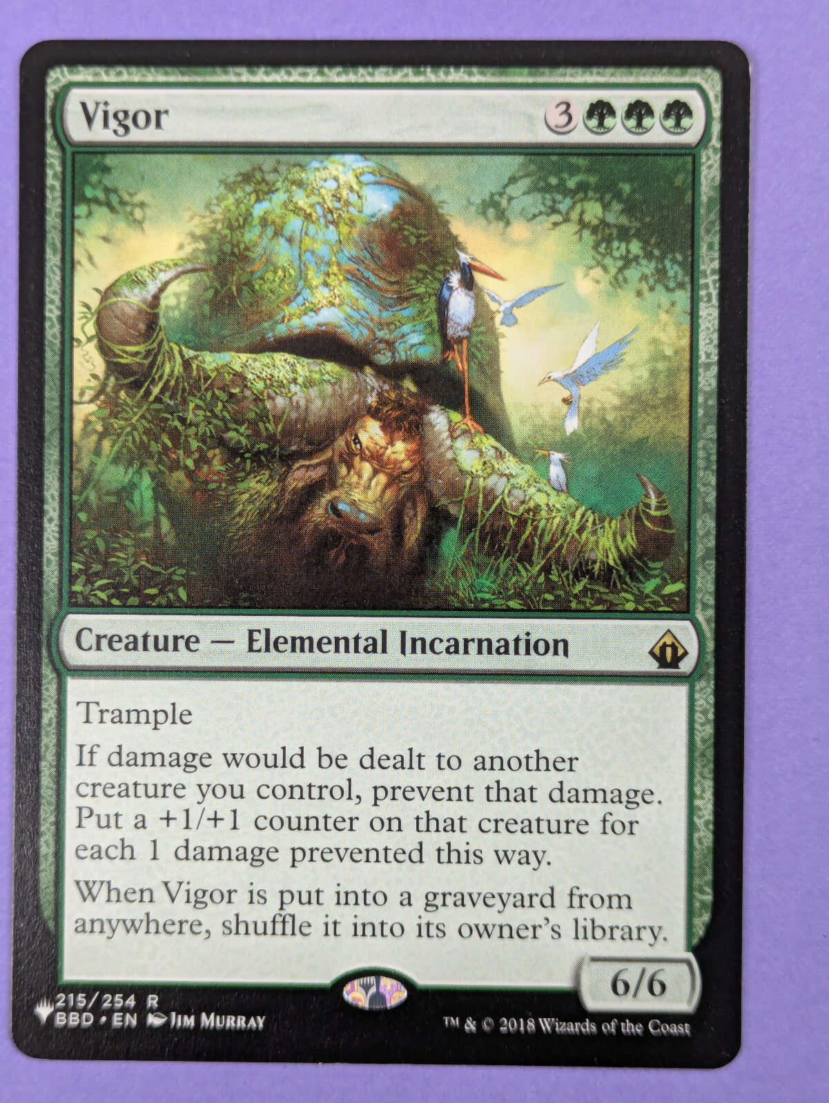 MTG Magic The Gathering: The List: Vigor - BBD Reprint #215/254 Rare - NM