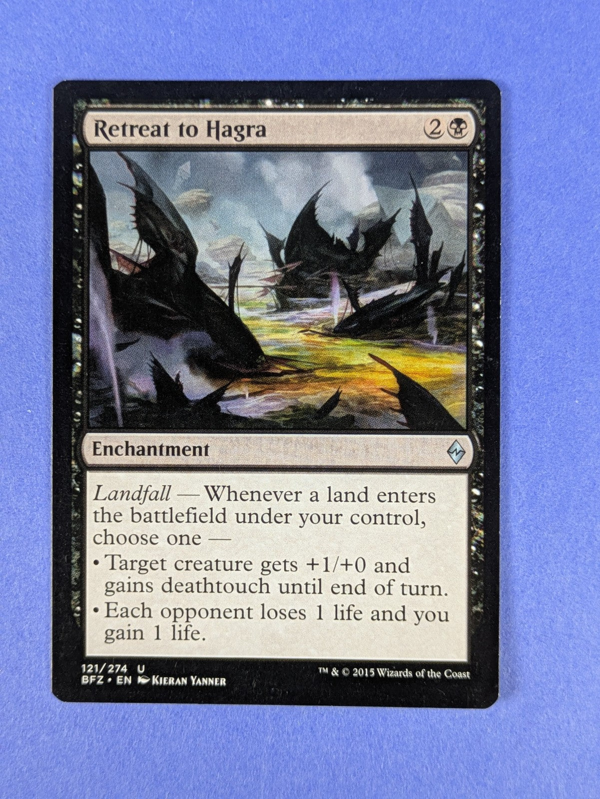 MTG Magic: Battle for Zendikar: Retreat to Hagra #121/274 Uncommon - NM