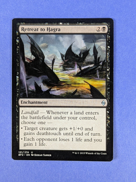 MTG Magic: Battle for Zendikar: Retreat to Hagra #121/274 Uncommon - NM