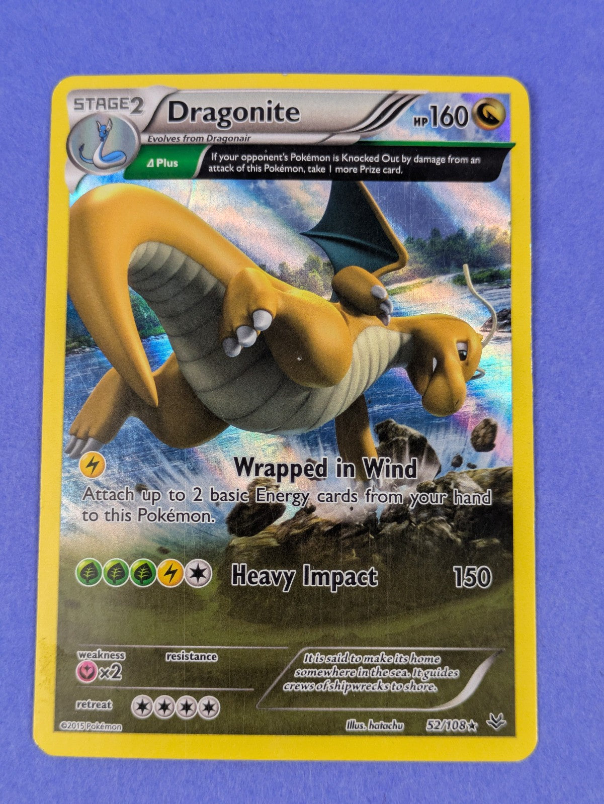 Dragonite - 52/108 - Rare Holo Theme Deck Exclusive - Pokemon Card - HP