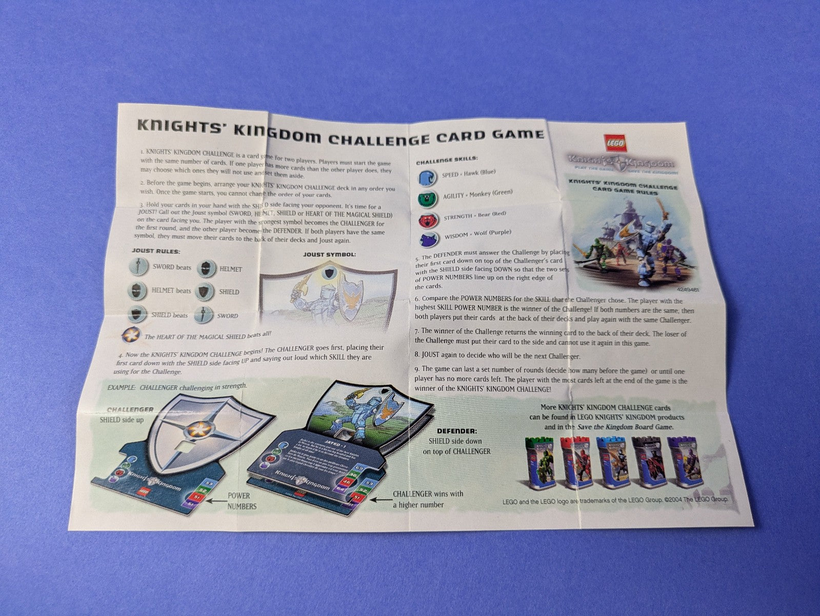 Lego Castle: Knights Kingdom II: Santis (USA version with 3 Cards) 8785 Complete