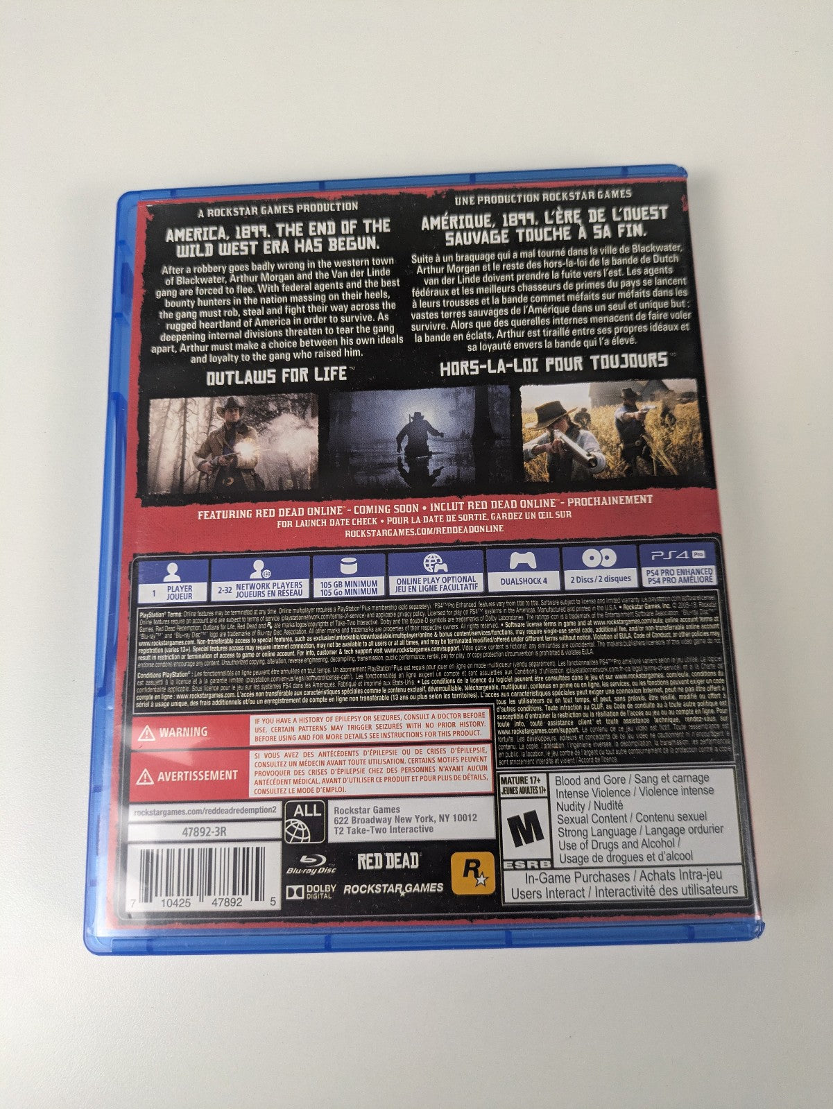 Red Dead Redemption 2 (PS4, 2018) CIB