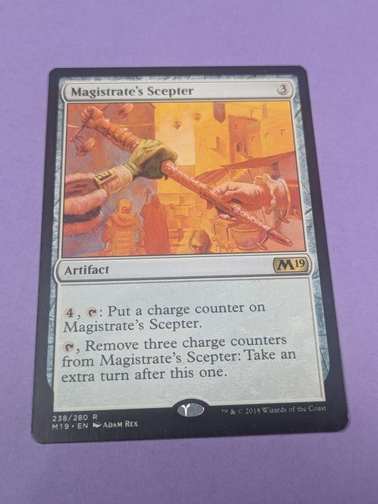 MTG Magic: Core Set 2019: Magistrate's Scepter #238/280 Rare - NM