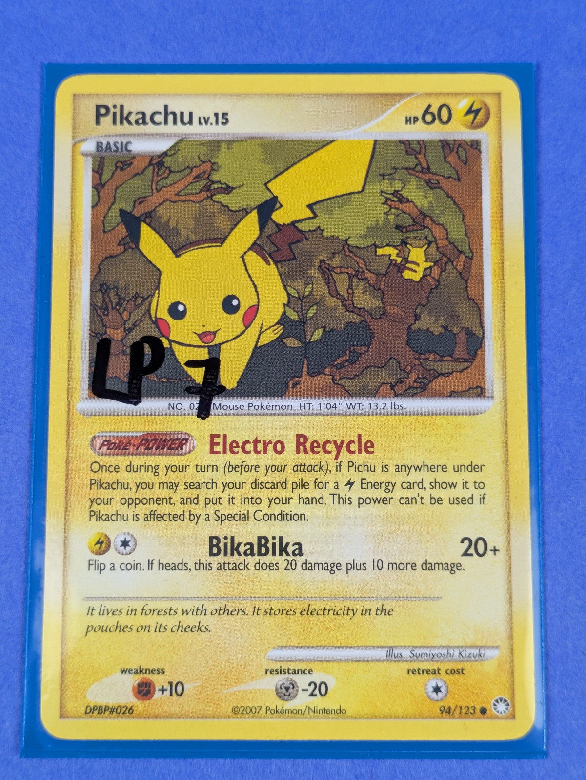 Pikachu - 94/123 - Common Mysterious Treasures - Pokemon Card - LP