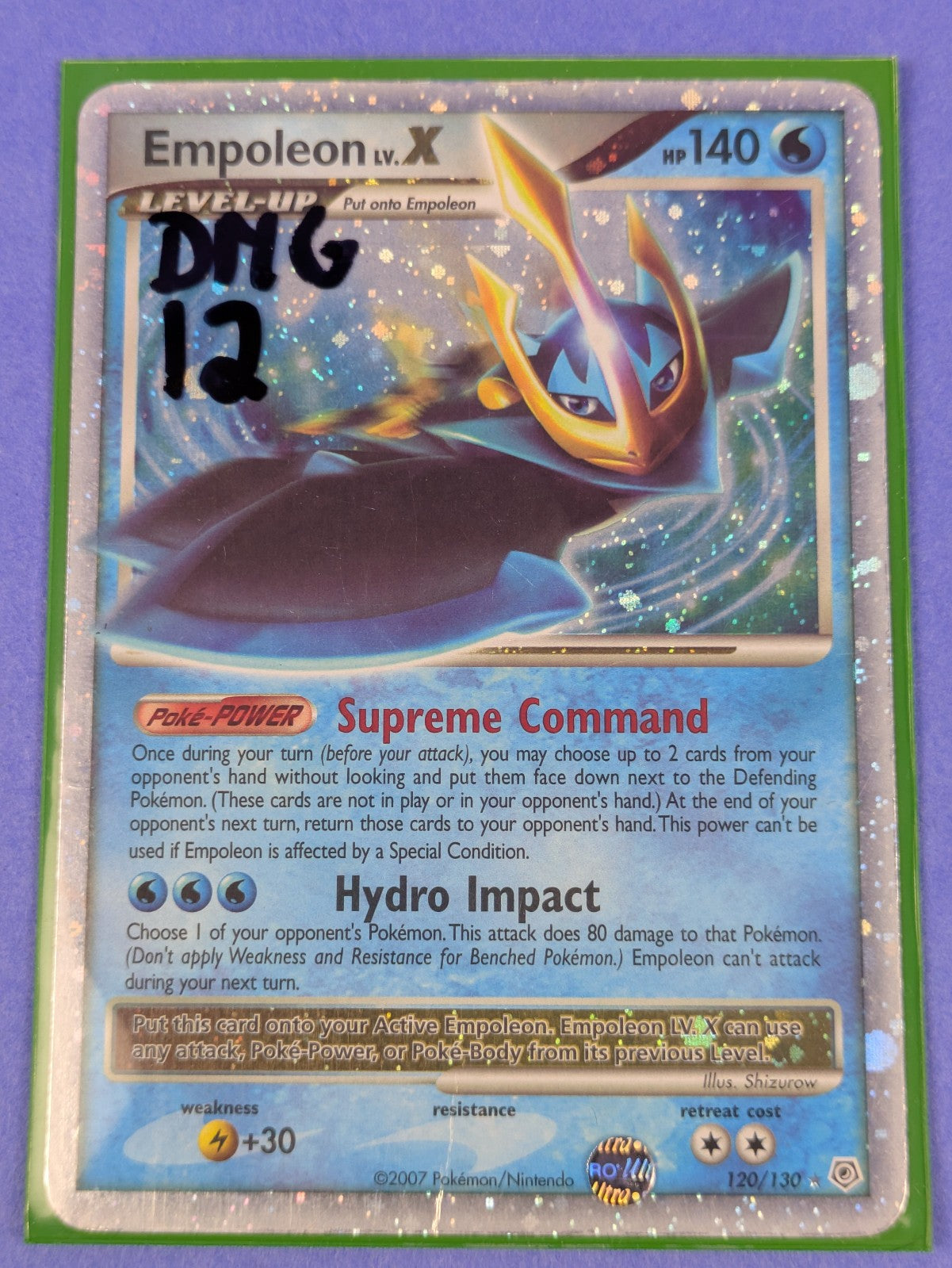 Empoleon LV.X - 120/130 - Ultra Rare Holo Diamond & Pearl - Pokemon Card - DMG