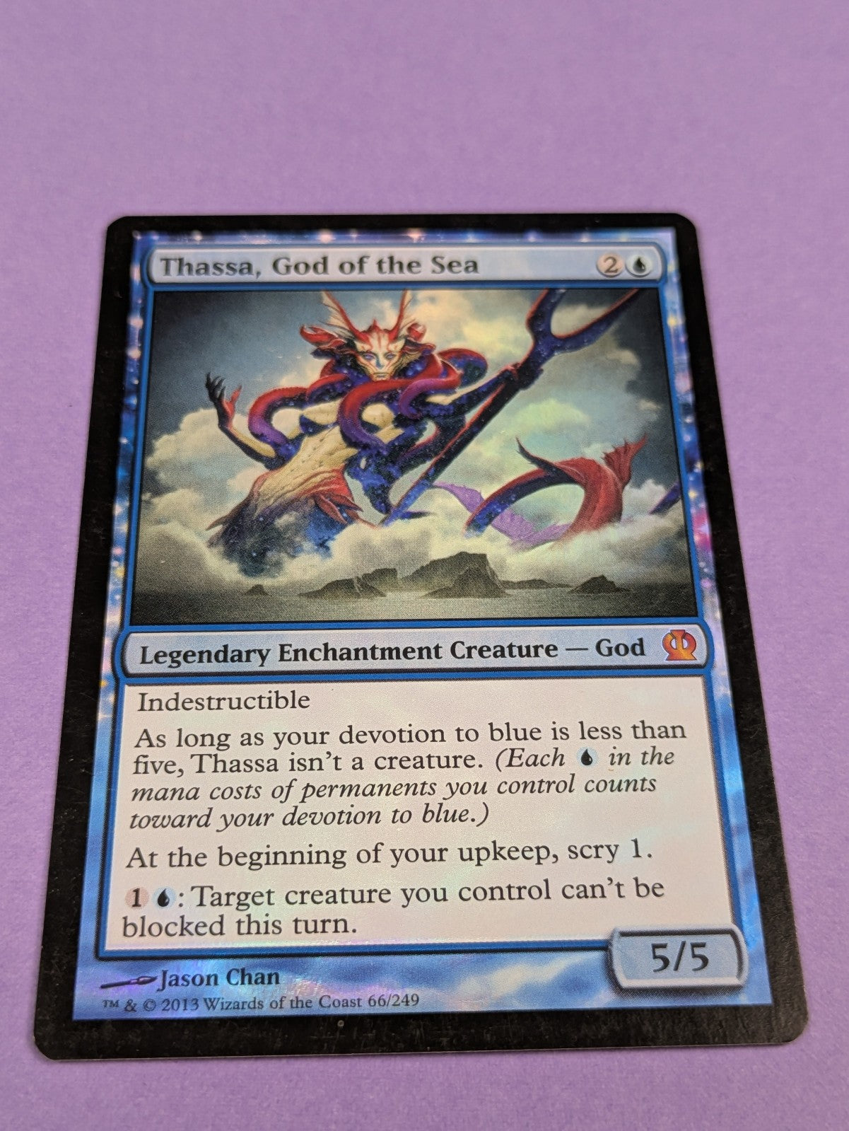 MTG Magic: Theros: Thassa, God of the Sea Foil #66/249 Mythic - NM