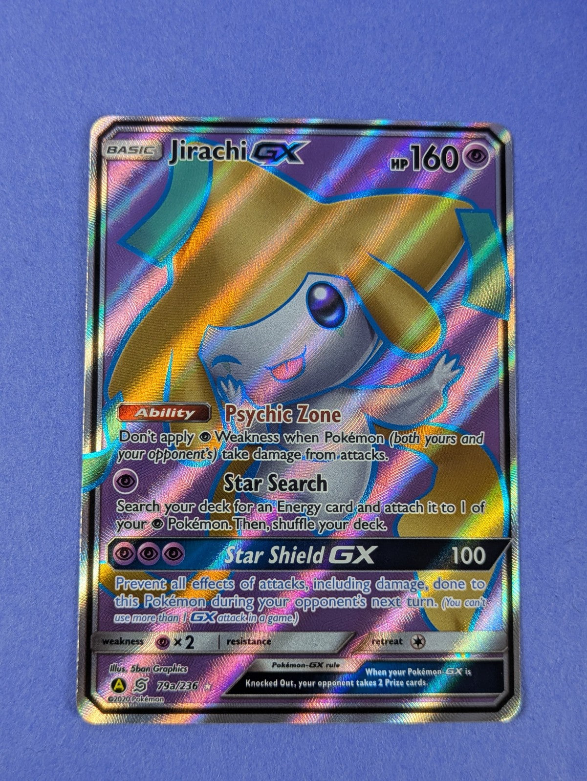 Jirachi GX - 79a/236 - Alternate Art Holo Promo Unified Minds - Pokemon - NM