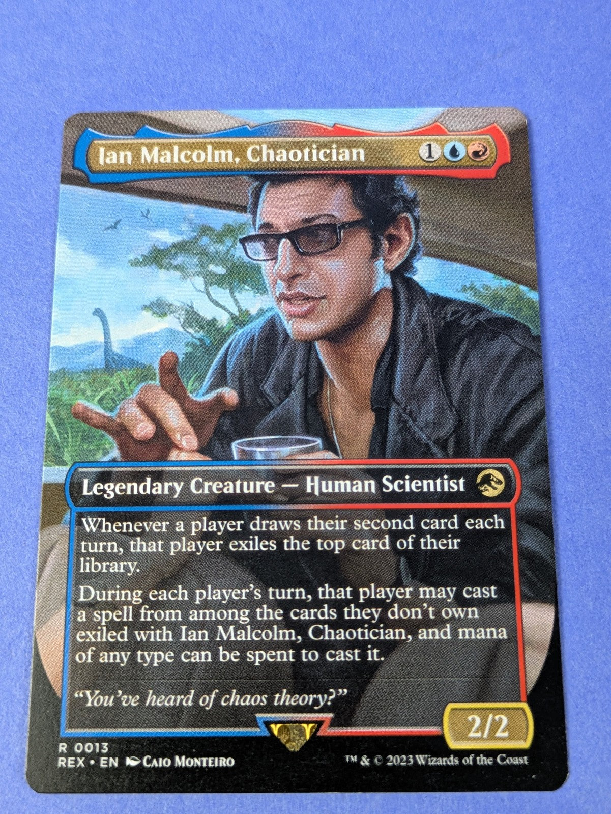 MTG Magic: Jurassic World Collection: Ian Malcolm, Chaotician #0013 Rare - NM
