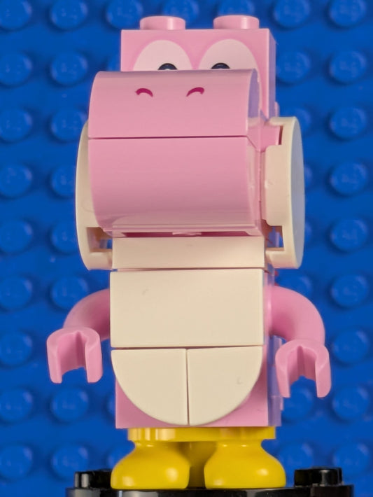 Lego  Super Mario: General: Pink Yoshi White Tile mar0143  Set 71428