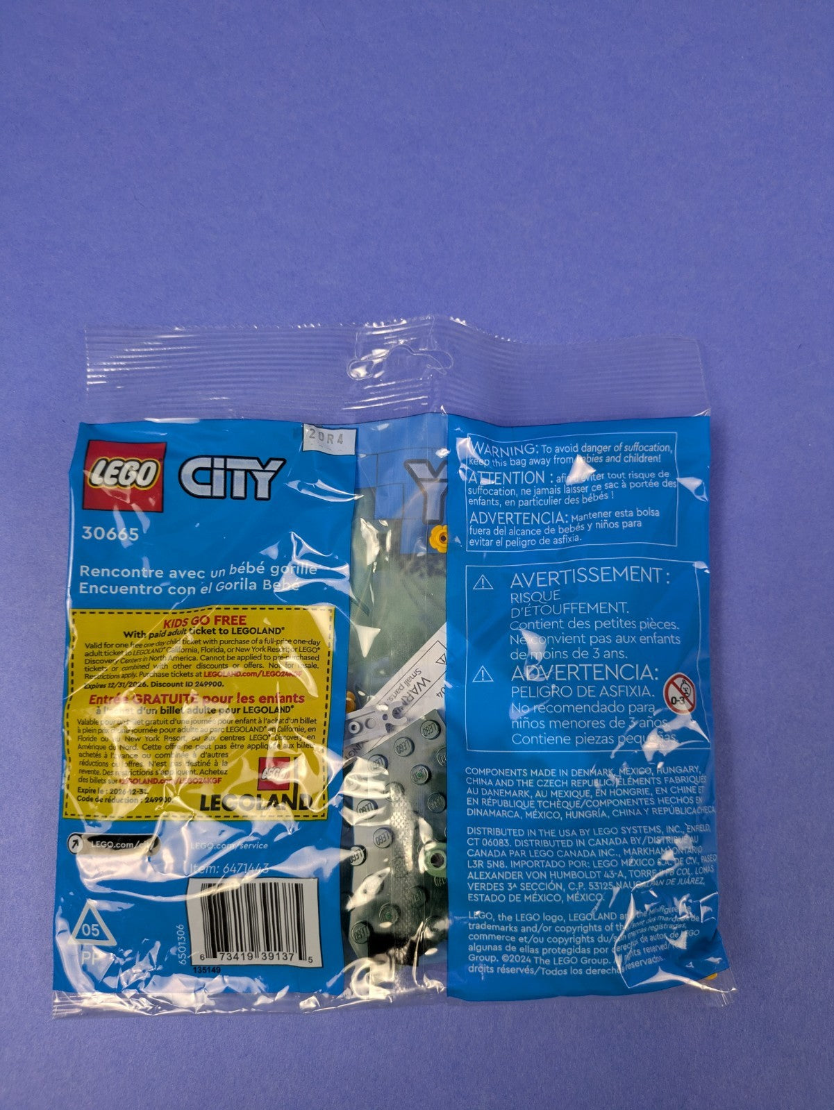 LEGO City Baby Gorilla Encounter Polybag 30665