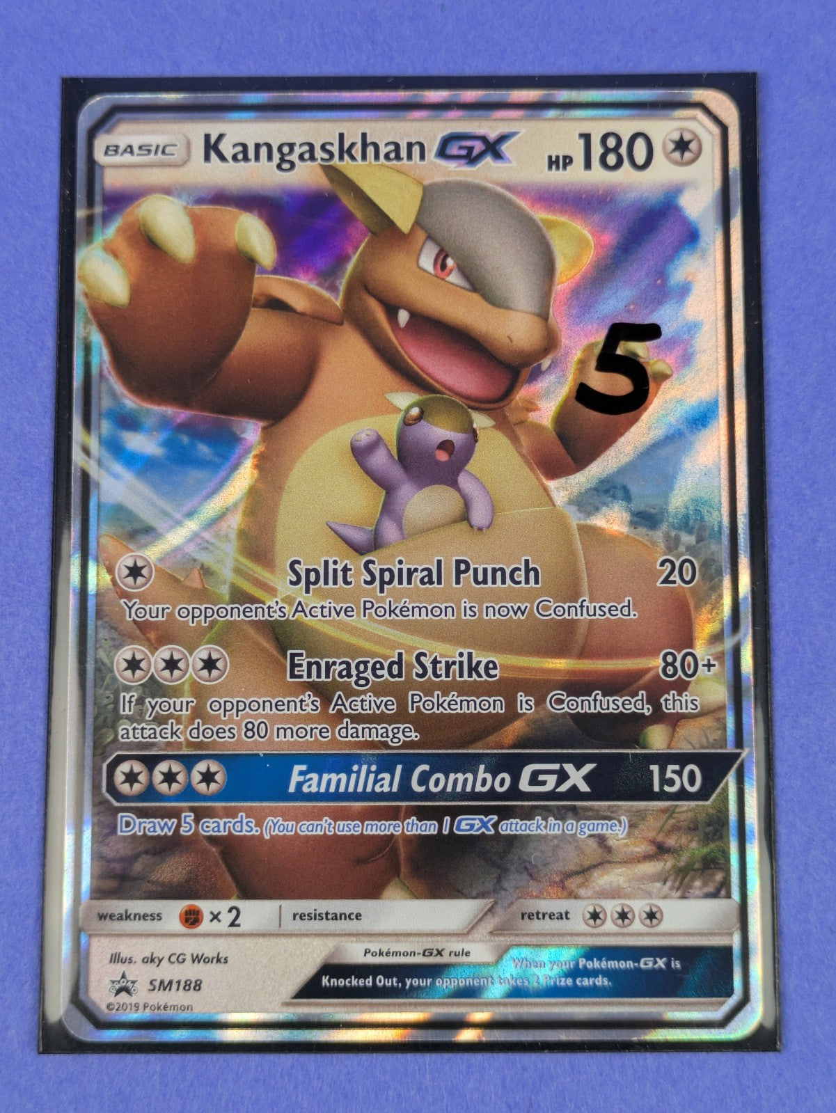 Kangaskhan GX - SM188 - Promo Holo Sun & Moon Promos - Pokemon Card - NM