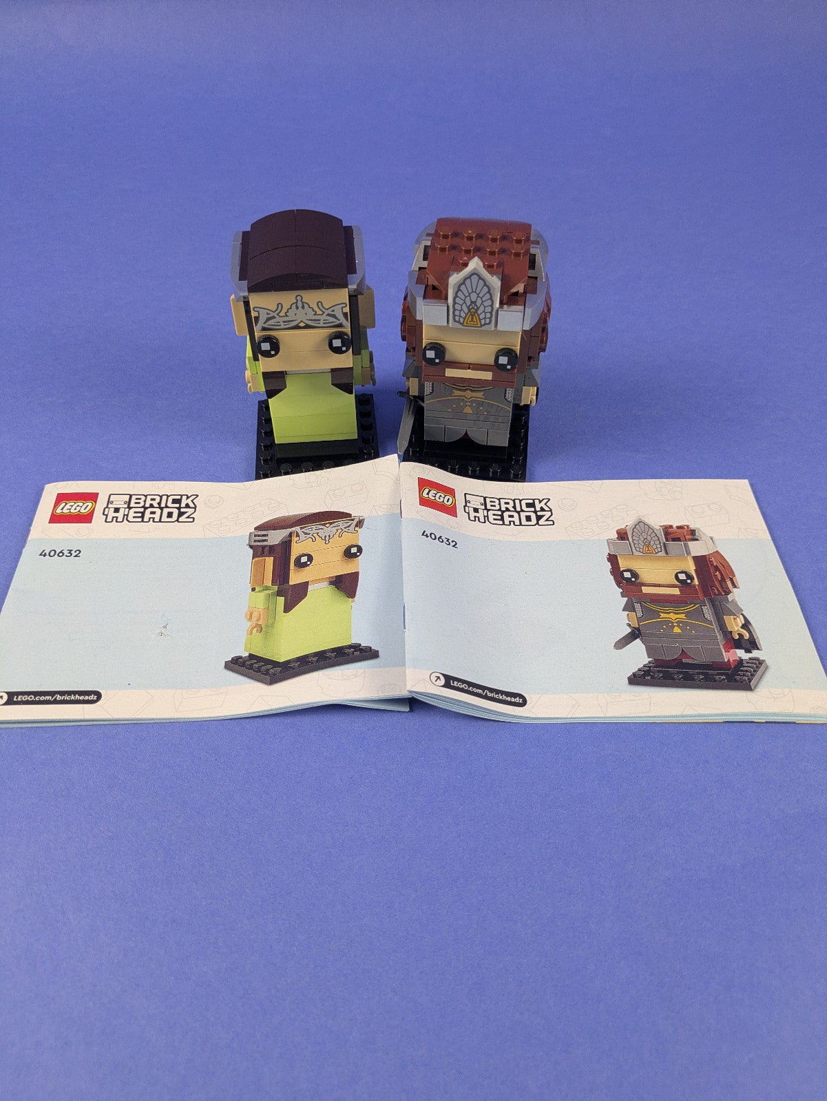 LEGO BrickHeadz The Lord of the Rings Aragorn & Arwen 40632 Complete Pre-Owned