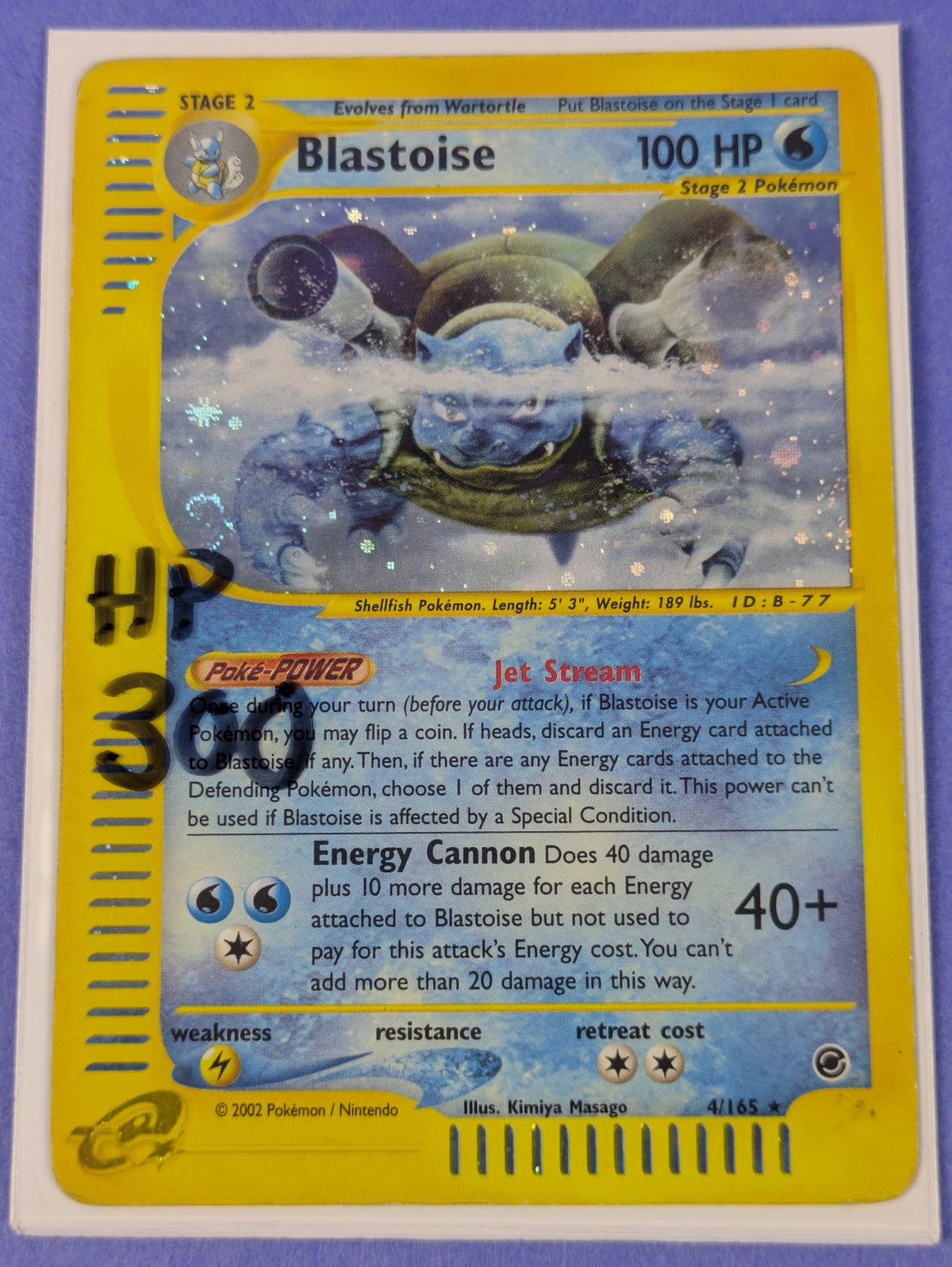 Blastoise #4/165 Pokemon Expedition - Holo - Pokemon Card - HP
