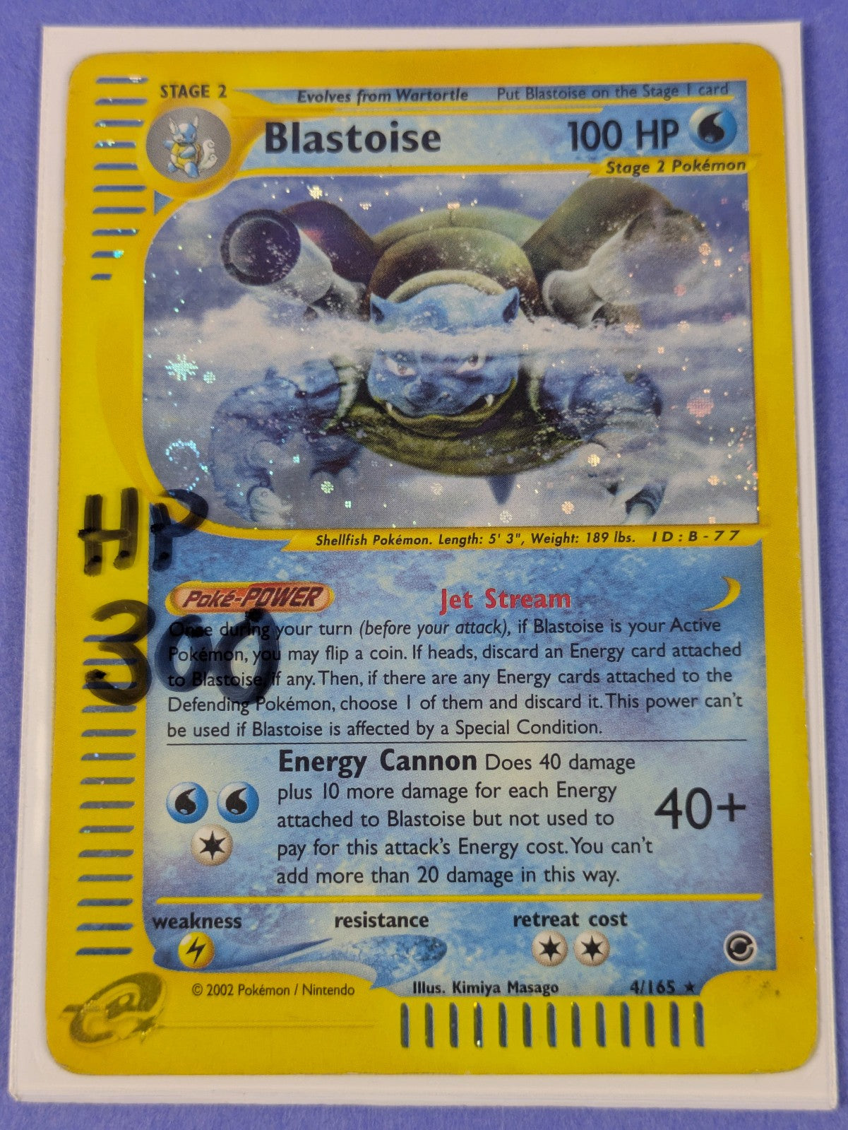 Blastoise #4/165 Pokemon Expedition - Holo - Pokemon Card - HP