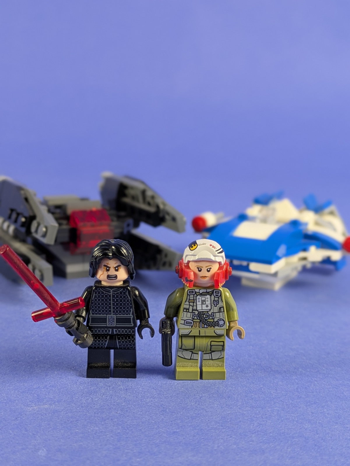 LEGO Star Wars A-Wing vs. TIE Silencer Microfighters 75196 Incomplete Pre-Owned