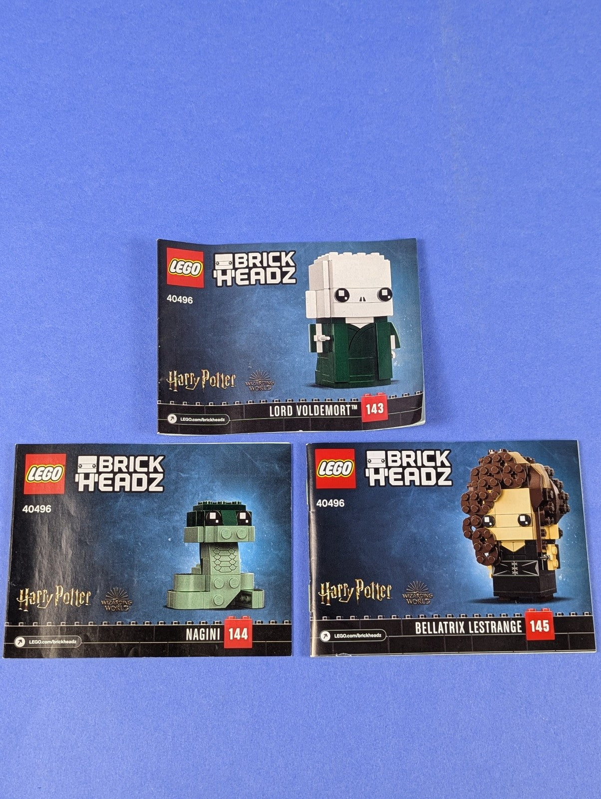 LEGO BrickHeadz Harry Potter Voldemort, Nagini & Bellatrix 40496 Pre-Owned