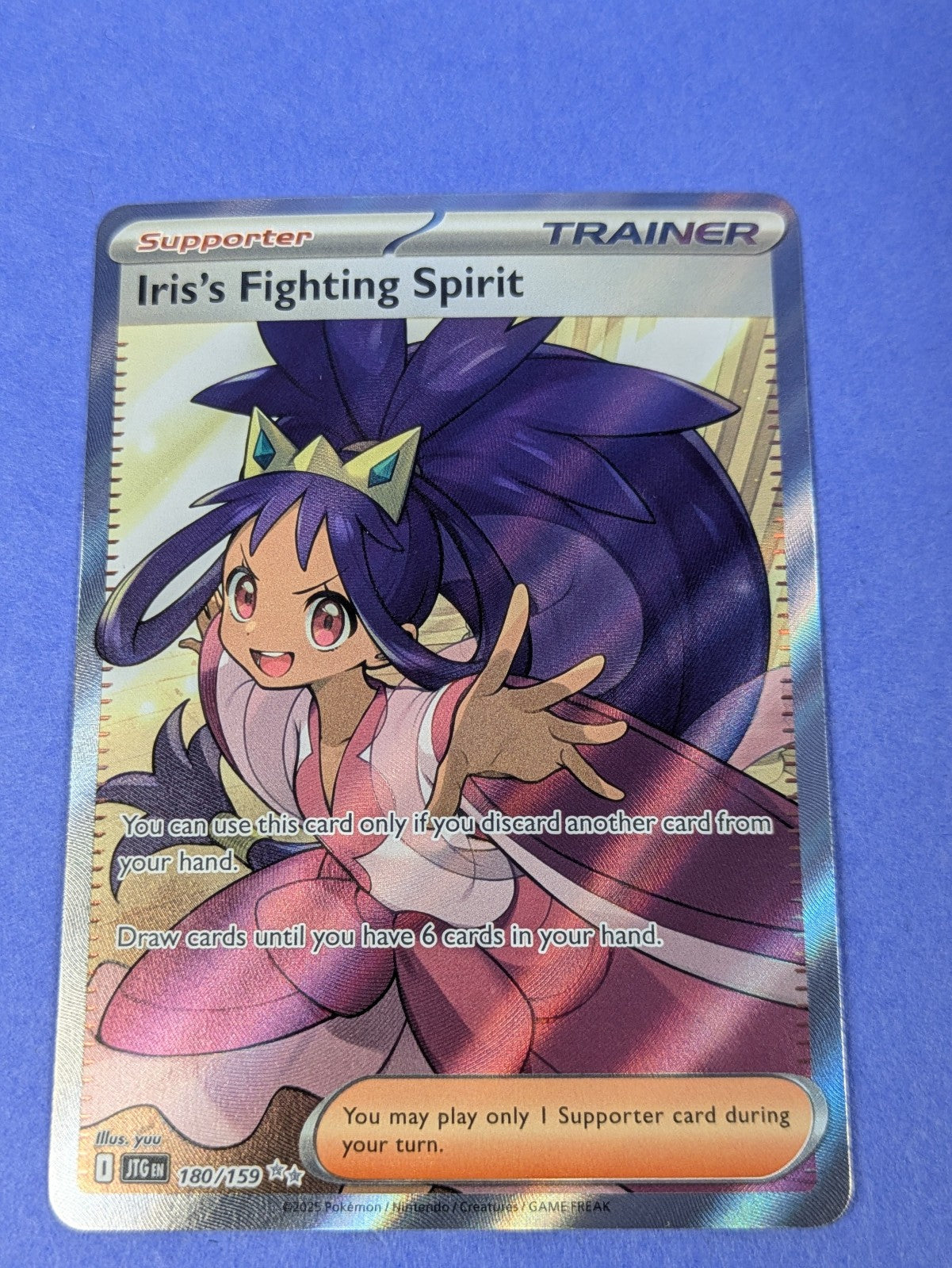 Iris's Fighting Spirit - 180/159 - Full Art Ultra Rare Journey Together - NM